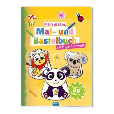 Trötsch Malbuch Bastelbuch Mein erstes Mal- und Bastelbuch Lustige Tierwelt, Taschenbuch von , Trötsch Verlag GmbH & Co. KG, 978-3-9880213-4-2