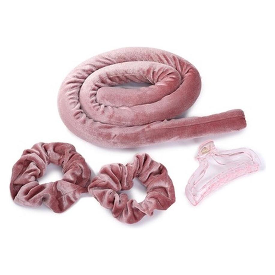 Glov Sister Young Lisa Hair Curling Set No Heat Required 2 Satin Hair Ties Pink Clip (OTHER)
