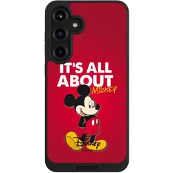 Nivocase Handyhülle für Samsung Galaxy S25+ Hülle NIVOpure Case Schwarz Disney Maus Offizielles (Samsung Galaxy S25+), Smartphone Hülle, Schwarz