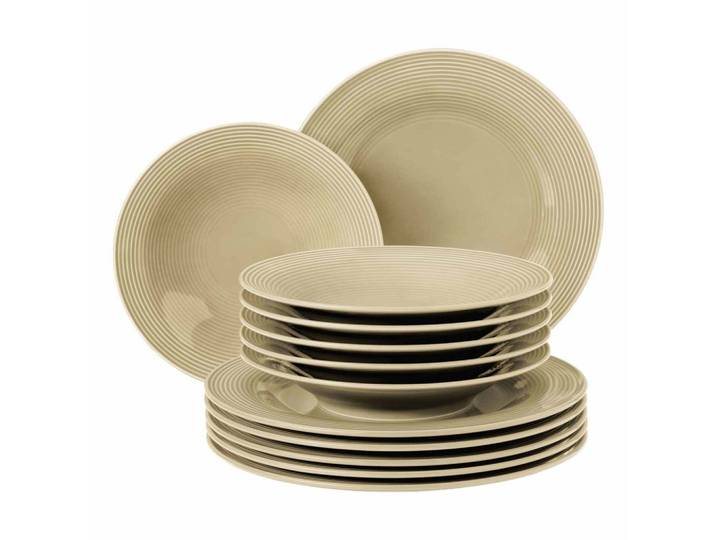 TAFELSERVICE Beat Color Glaze Sandbeige 12-tlg.