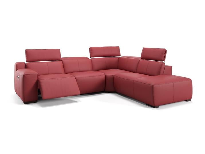 Leder Ecksofa Eckcouch LORETO mit Relaxfunktion