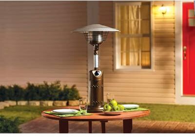 Living Accents 46000 BTU Propane Steel Freestanding Patio Heater 250 sq. ft.