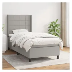 vidaXL, Boxspringbett, Fapenas (Block mit Quadraten) (90 x 190 cm)