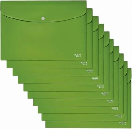 LEITZ RECYCLE A4, mit Knopf, grün