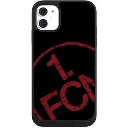 Nivocase Handyhülle für Apple iPhone 11 Hülle NIVOpure Case Schwarz 1. FCN Fanartikel Textur (Apple iPhone 11), Smartphone Hülle, Schwarz