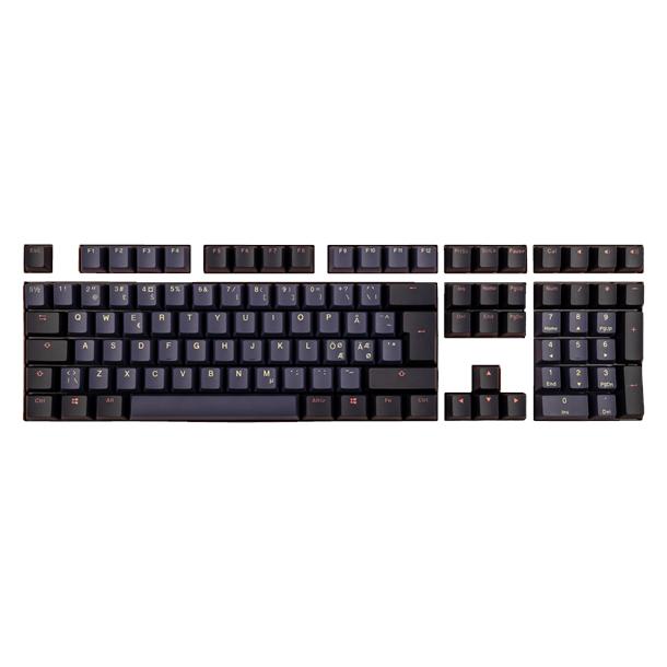 Ducky Cosmic Keycap Set - double shot PBT - blue & black - Keycaps - Nordisk - Blå (DKSA109-FIPDCOBVPO1)