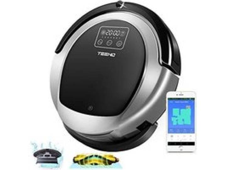 Aspirateur Robot 3 en 1 TEENO Robot Aspirateur Laveur avec fonction lavage de sol Système de Nettoyage Puissant Compatible avec