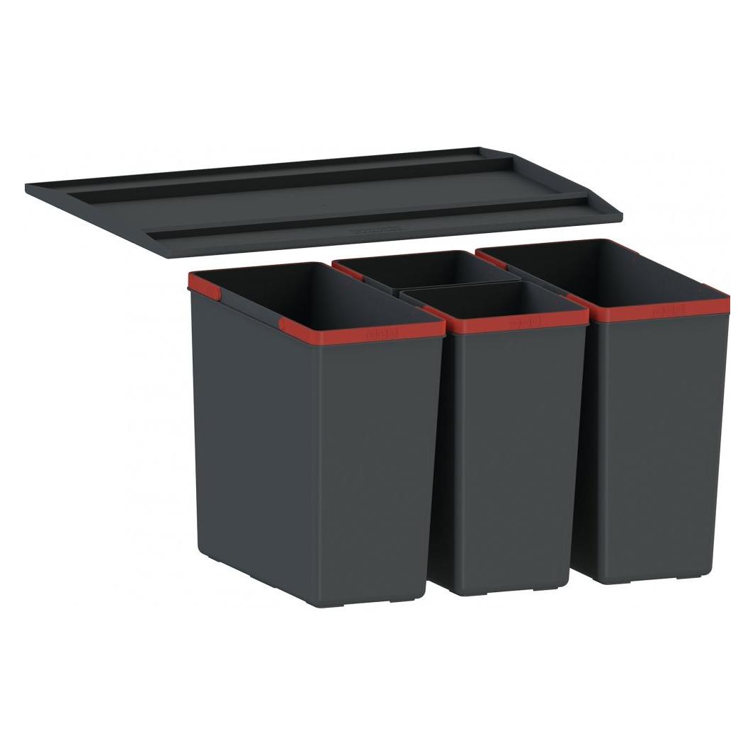 Franke Easy Soft cabinet waste bin gray (7612981921743) (43.80 l) (7612981921743)
