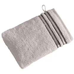 Vossen Waschlappen Cult de Luxe 16 x 22 cm Baumwolle Light Grey