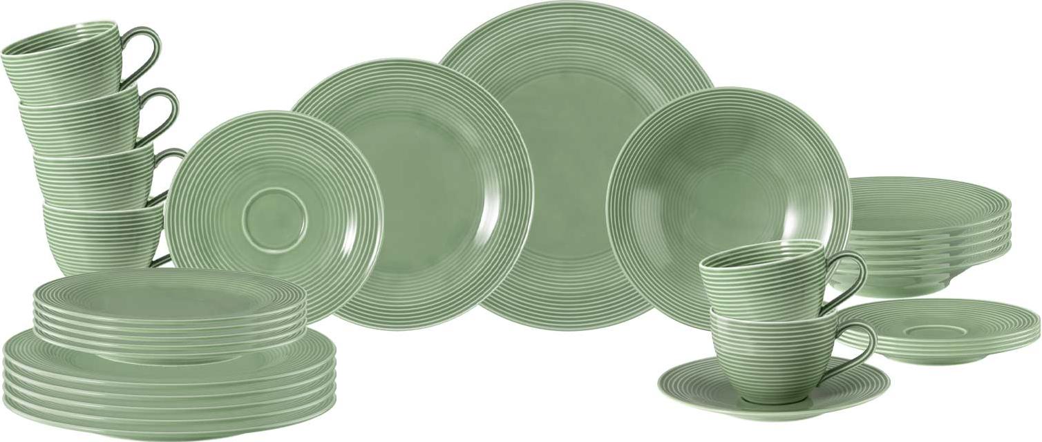 Seltmann Weiden Beat Color Glaze Kombiservice 30-teilig - Salbeigrün