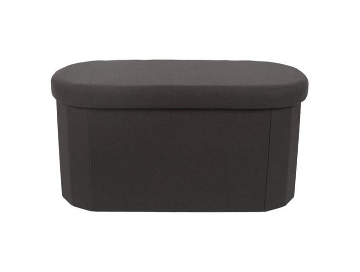The Home Deco Factory - Banc coffre de rangement pliable - Noir