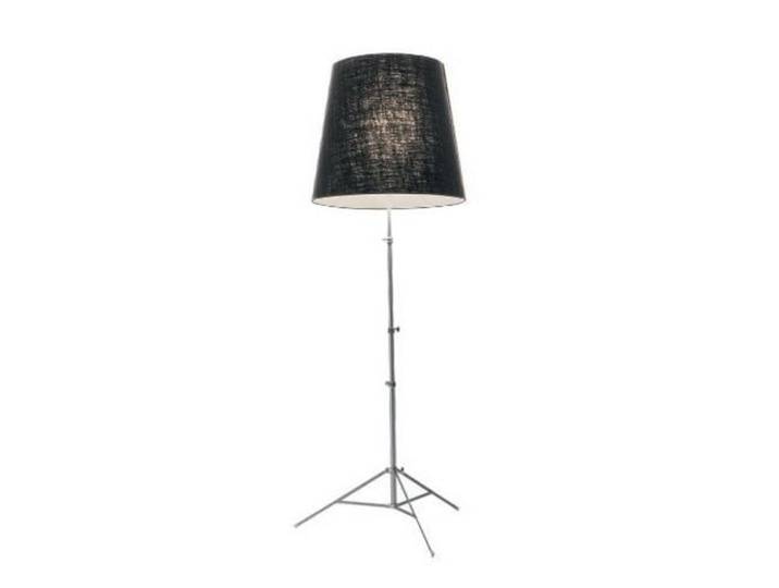 PALLUCCO lampadaire GILDA (Jute noir - Aluminium naturel)