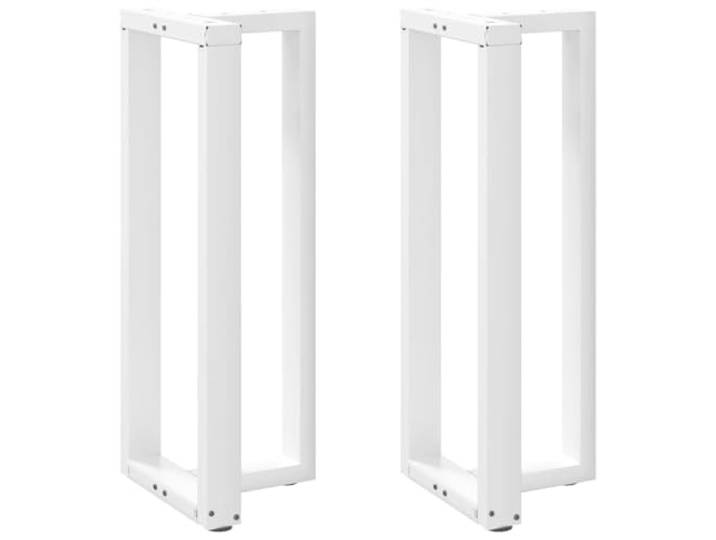 HGDFWRQW Bartischbeine T-Form 2 Stk. Weiß 50x35x100 cm Stehtisch Robustes Tischkufengestell für Küche und Partykeller, mit Höhenausgleich gegen Wackeln und Kratzer auf unebenen Böden.