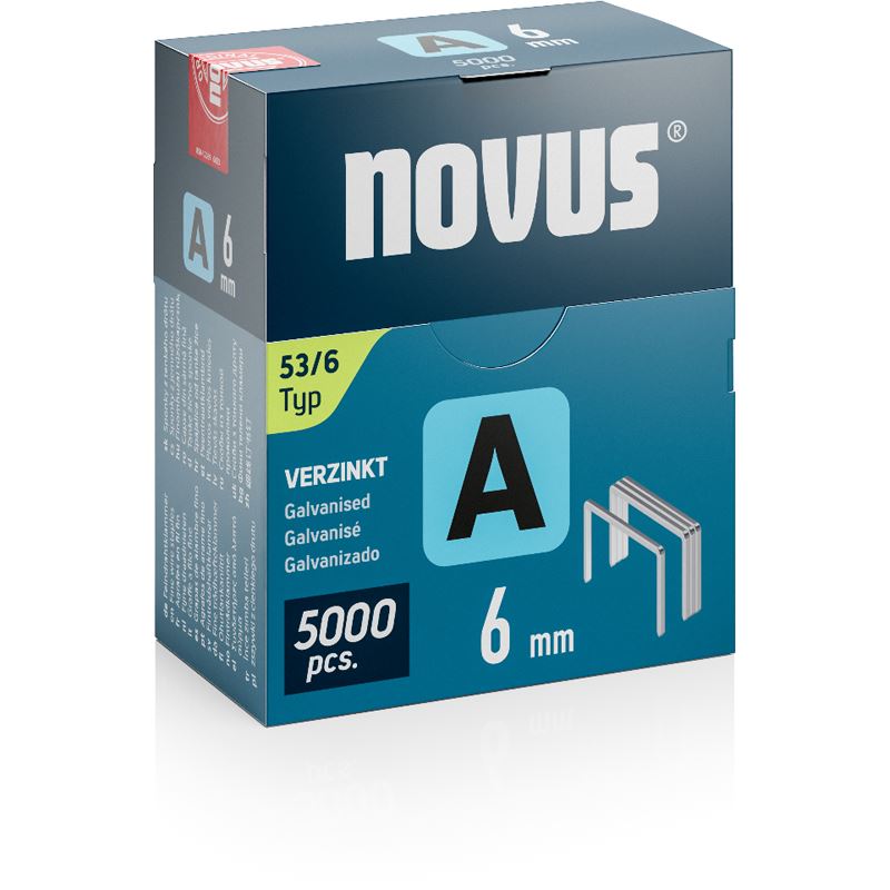 novus Tackerklammern Feindraht 53/6, 5.000 St.