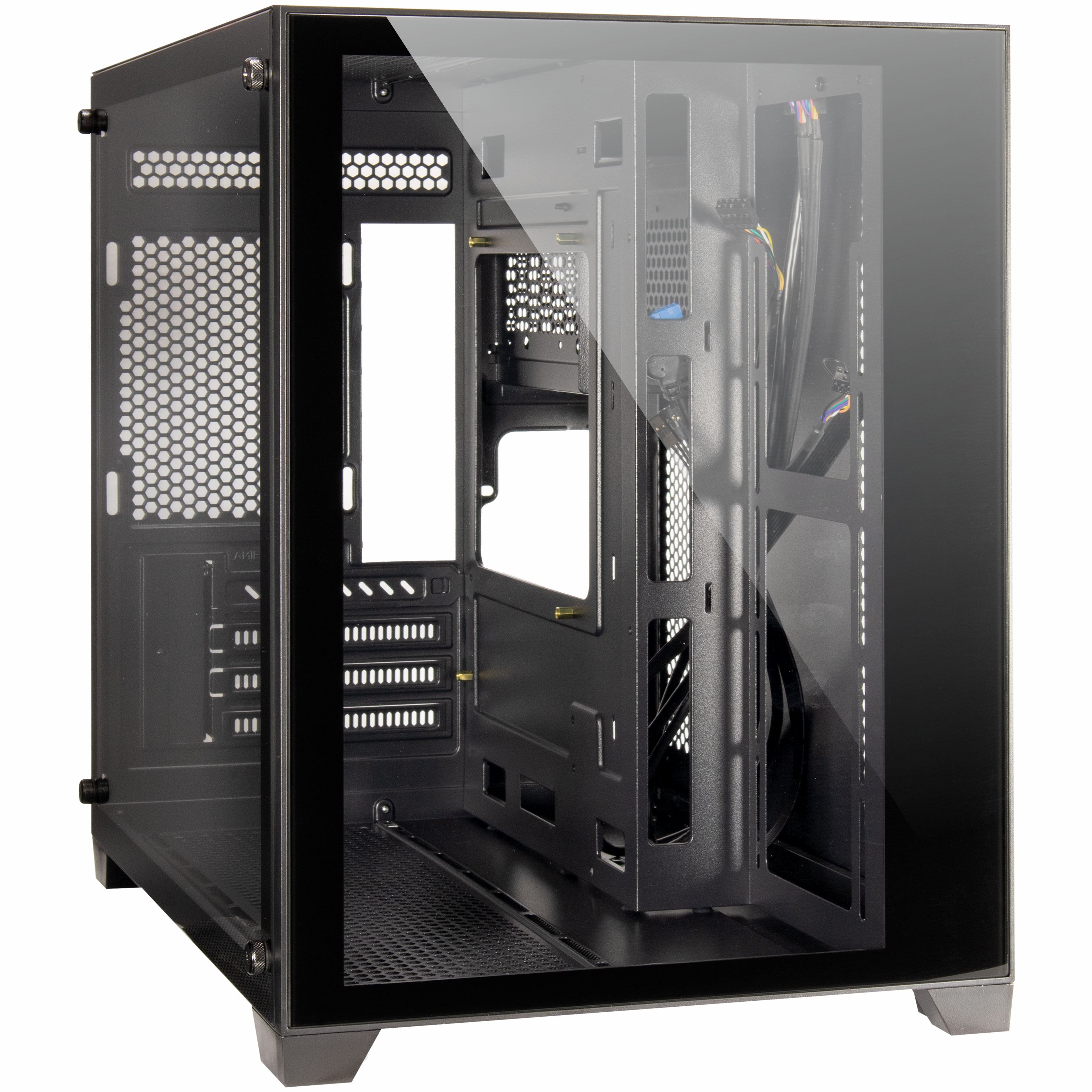 Inter-Tech C-501 Aspect Gaming Gehäuse, Tempered Glass, Schwarz 88881361