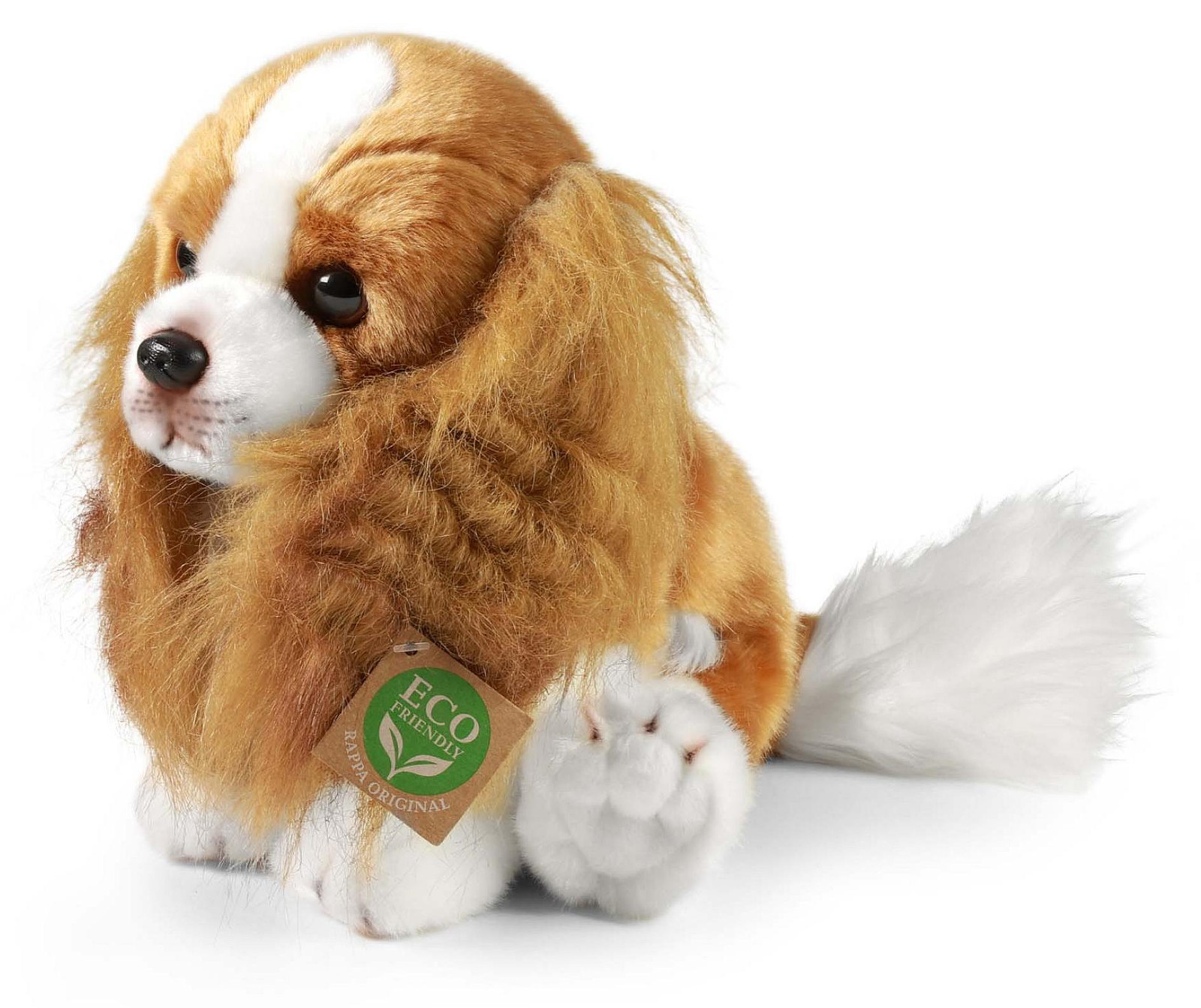 RAPPA Pluche knuffelhond Cavalier King Charles Spaniel, 28 cm, milieuvriendelijk