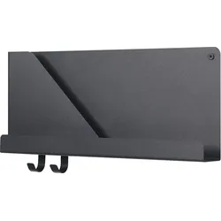 Folded Wandregal 51 x 22 cm schwarz