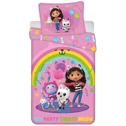 Jerry, Kinderbettwäsche, Fabrics Gabby's Dollhouse Rainbow Bettbezug - 140 x 200 cm - Polyester Vorbestellung (140 x 200 cm)