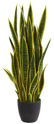 Nearly Natural 38-inch Sansevieria Artificial Plant - Green