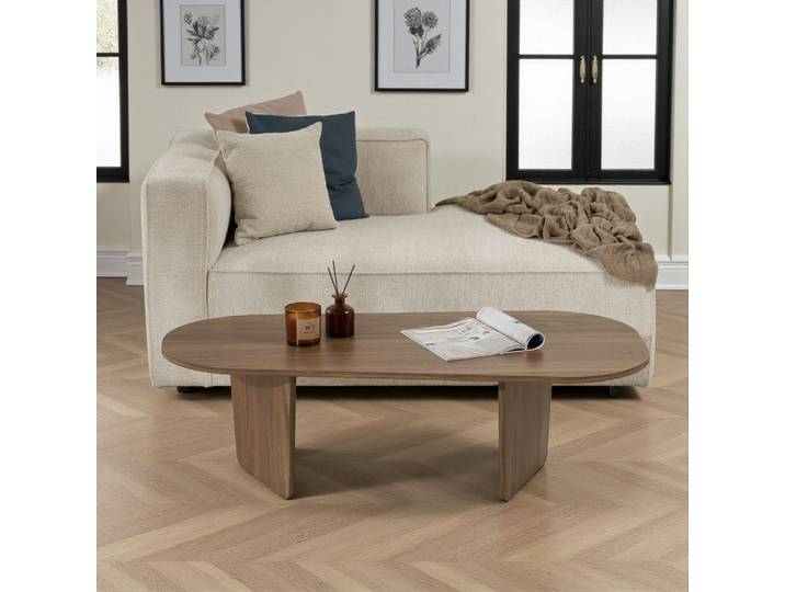 Table basse design organique MARFA - Noyer