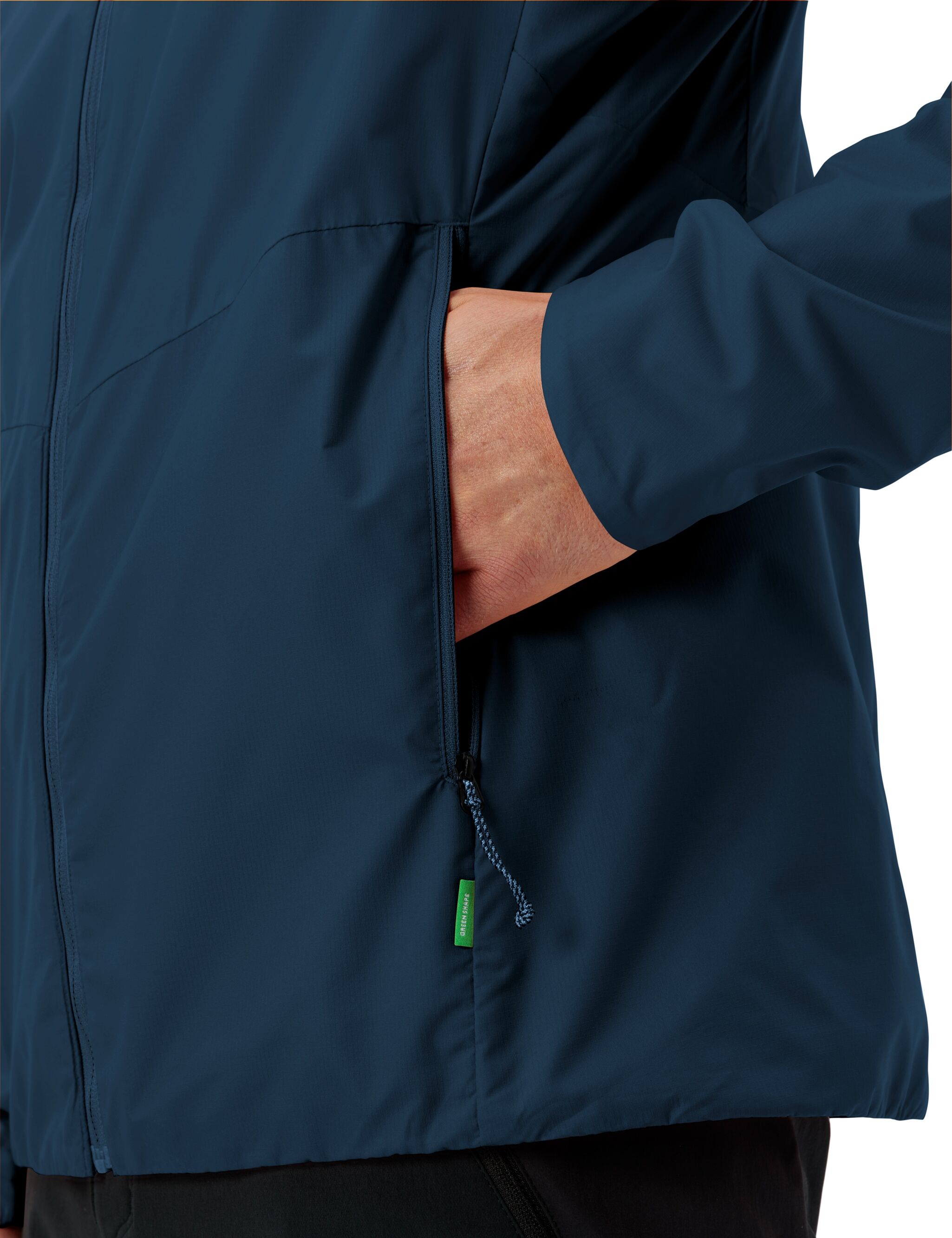 Outdoorjacke VAUDE "MEN'S SCOPI INSULATION JACKET", Herren, Gr. M, blau (schwarz sea), Obermaterial: 100% Polyester. Futter: 100% Polyester, normal, Jacken Outdoorjacke, Winddicht schwarz sea M