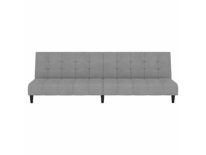 {Promotion January} Canapé-lit MODERNE Pour 2 personnes - fauteuil-lit - à 2 places - Convertible - gris clair velours &3_9156193
