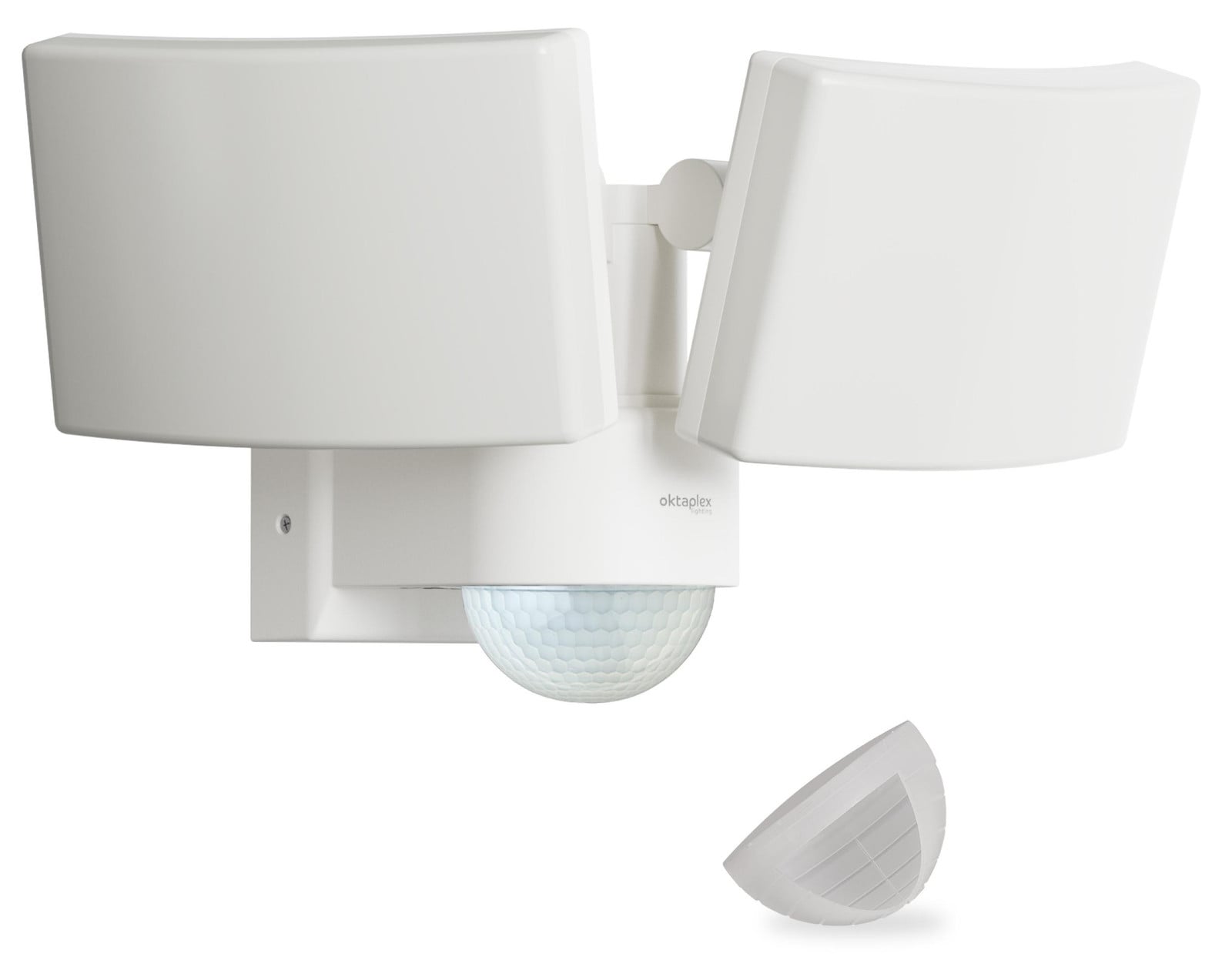 Oktaplex Cali Dos LED-schijnwerper met bewegingssensor, warmwit, wit