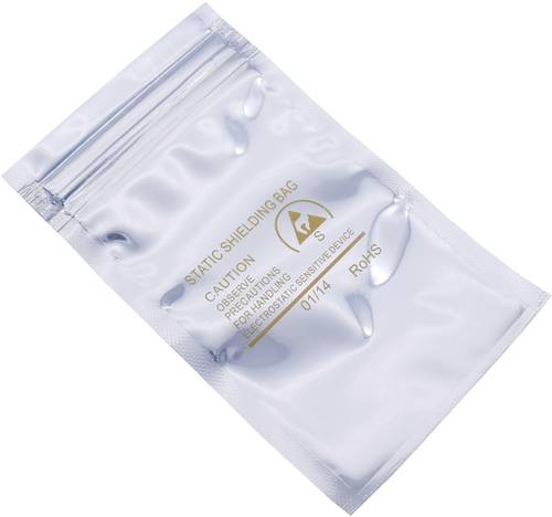 Quadrios ESD-Beutel (L x B) 75mm x 125mm abschirmend ESD-Kennbuchstabe S 10St.
