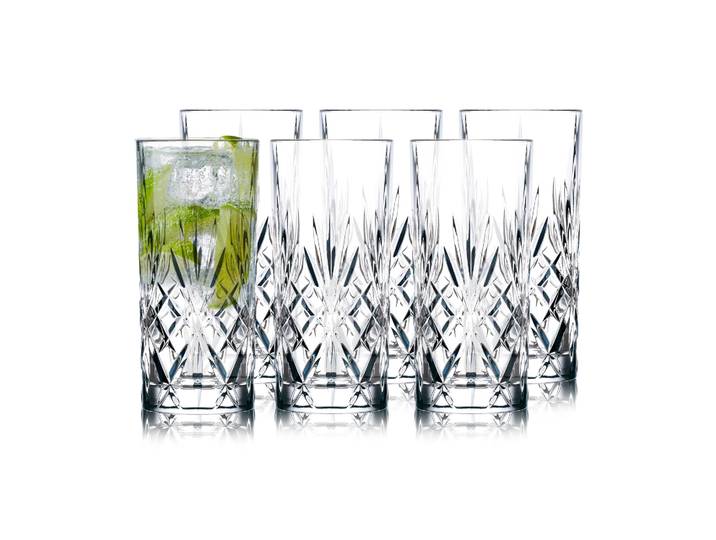 Lyngby Glas Melodia highballglas 36 cl 6-pack Kristal