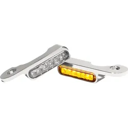 Heinz Bikes Stripes, Armaturen-Blinker - Verchromt