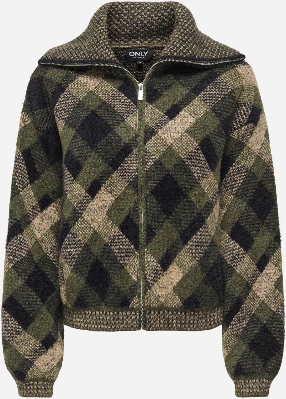 Only Maroon W - Cardigan - Donna - Verde XS