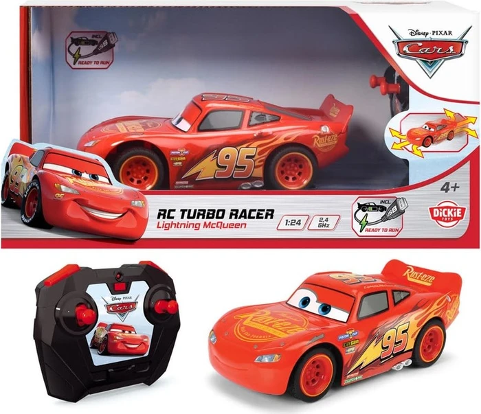 Dickie Cars 3 Lightning McQueen Turbo Racer 1:24 2kan
