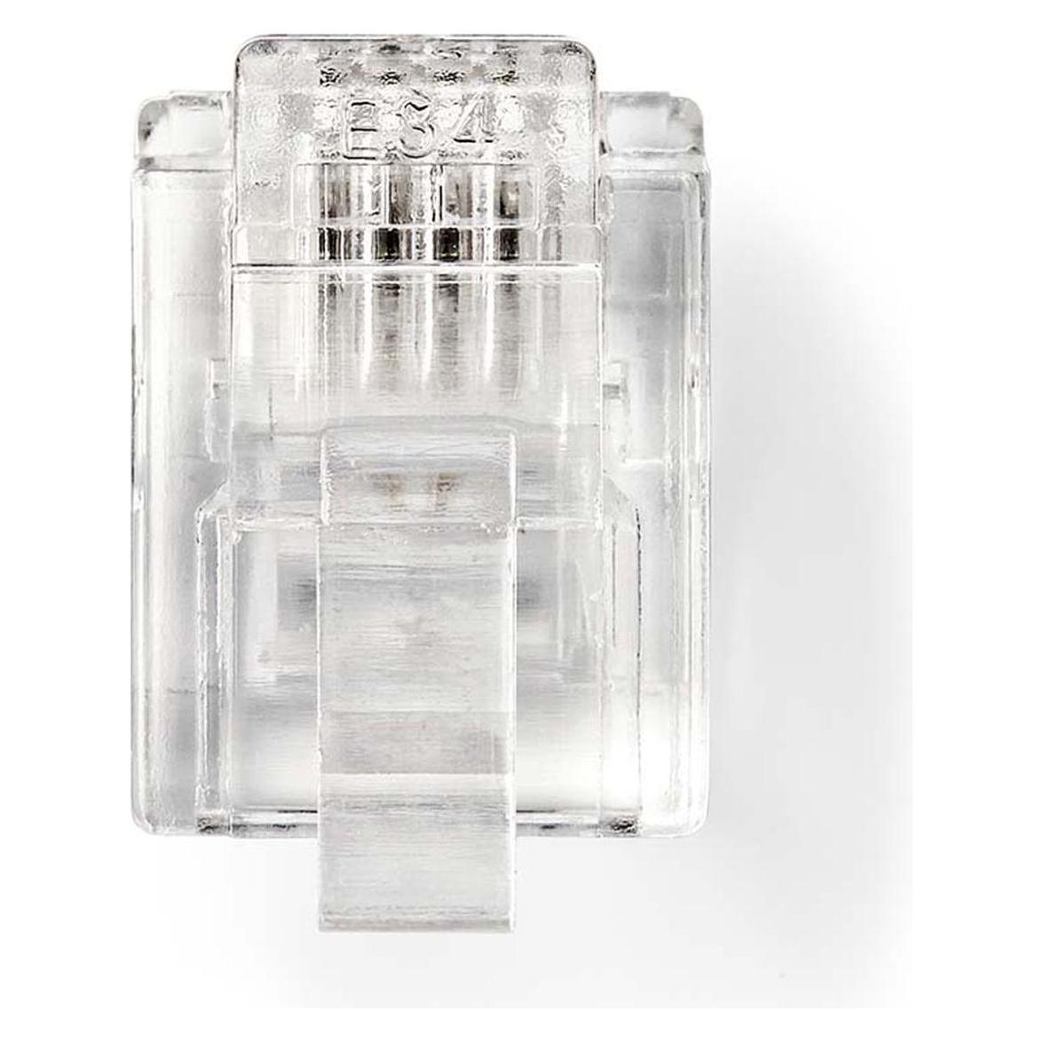 Nedis Telefon Verbinder | Verbindungstyp: RJ11 | Gerade | Beschichtung: Vergoldet | PVC | Transparen (CTGB90923TP)