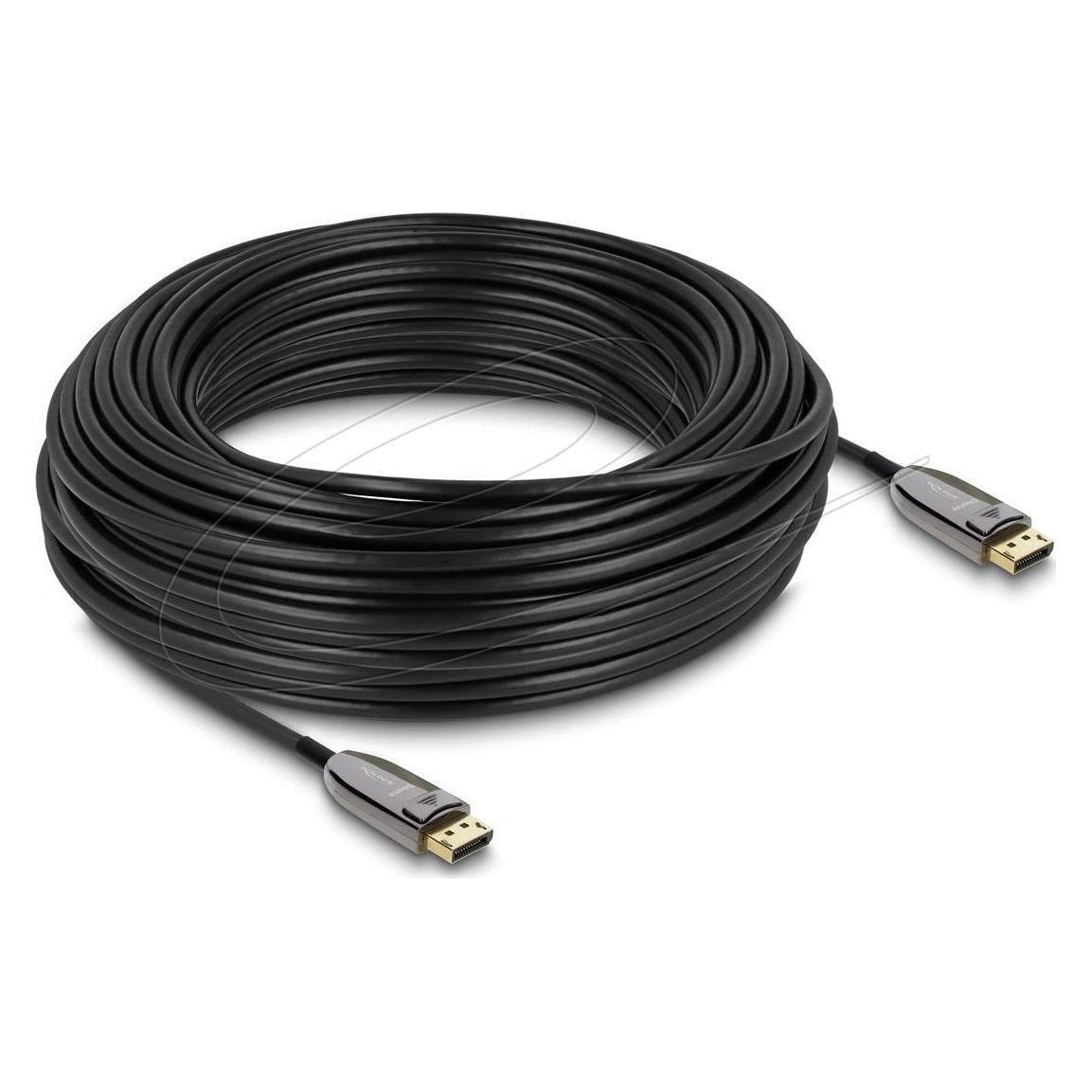 Delock Aktives Optisches Kabel DisplayPort 2.1 8K 60 Hz 40 G (30 m) (87119)