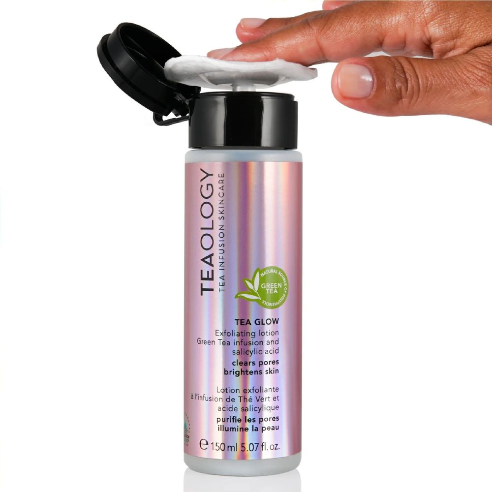 Teaology Tea Glow Exfoliating Lotion Clears Pores and Brightens Skin 150mL