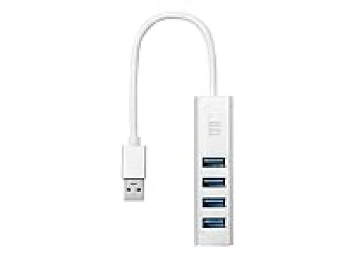 D2 Diffusion Hub 4 Ports USB 3.0 2 alimentations possibles PC ou Secteur Inclus câble Micro USB+Chargeur 2A