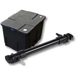 SunSun, Brunnen + Gartenteich, 1-Kammer Filter Set für 12000l Teich mit 72W UVC 6er Serie Teichklärer