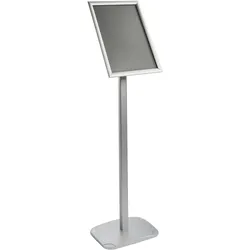 Infoständer A3 ECONOMY mit Klapprahmen silber, Aluminium, Stahl, Kunststoff