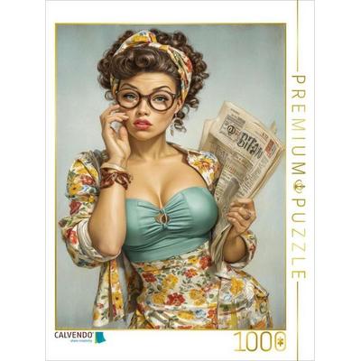 CALVENDO Puzzle Wie war das noch mal, nach dem Zeitunglesen wollte ich... | 1000 Teile Lege-Größe 64x48cm Foto-Puzzle für glückliche Stunden