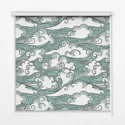 INNENROLLO - Fensterrollo - Rollo - 120x140 cm - Wolken und Wind