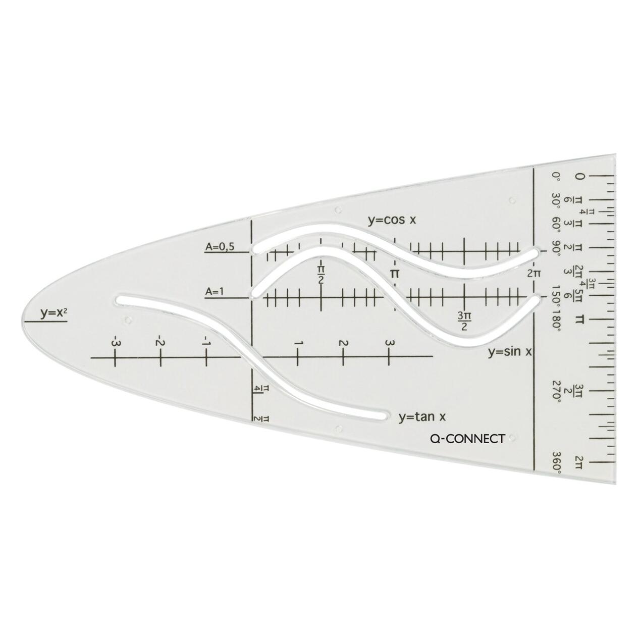 Q-Connect Parabel Standard Sin Cos Tan 574311 transparent (KF00597)