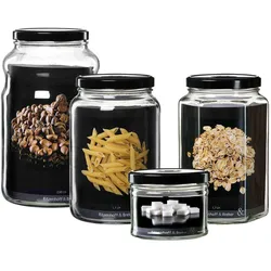 Ritzenhoff & Breker Mara Vorratsgläser-Set, Vorratsbehälter, Transparent