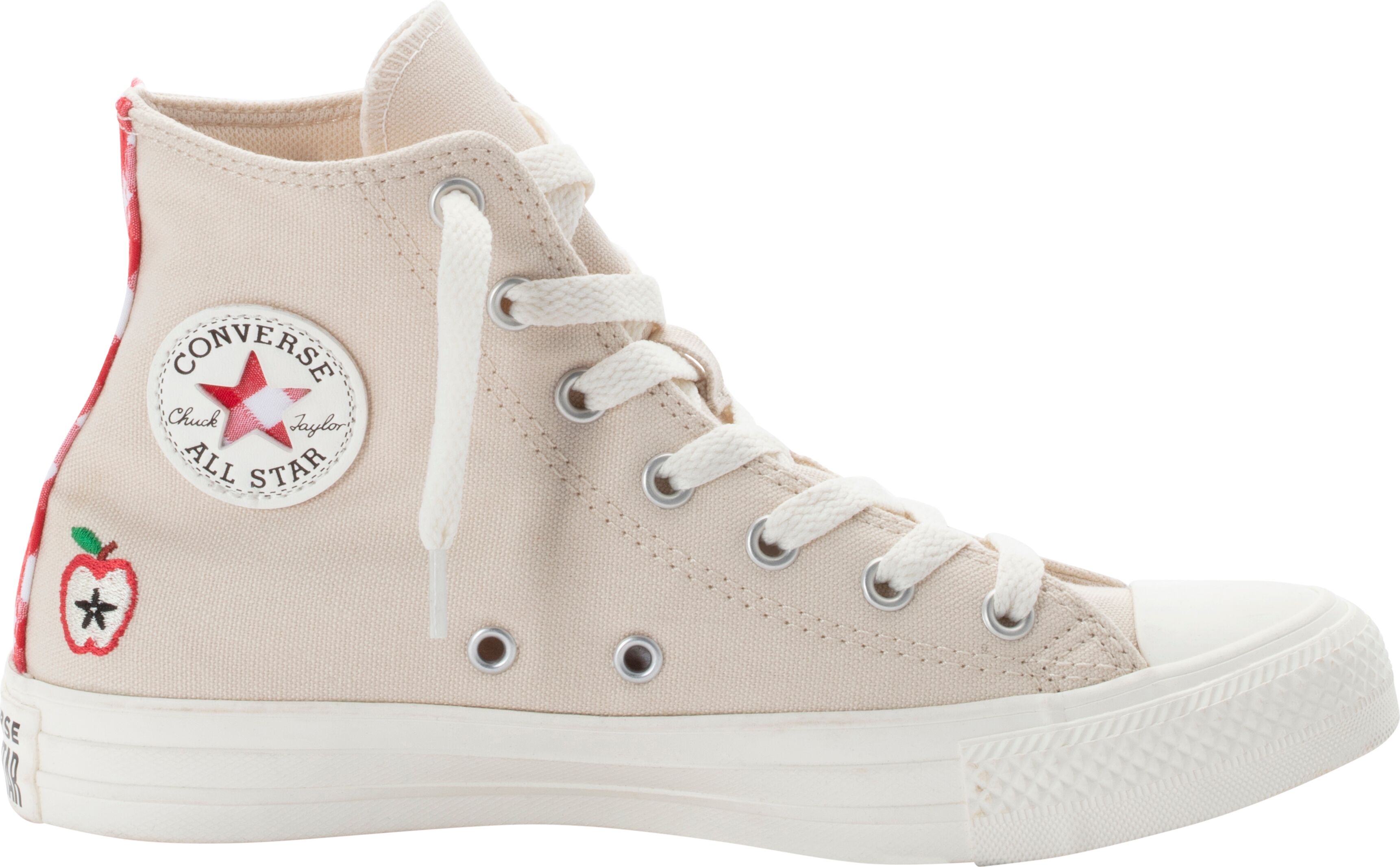 Sneaker CONVERSE "CHUCK TAYLOR ALL STAR CHECKERED ACC", Jungen, Gr. 37,5, rot (light dune, egret, rot), Textil, Schuhe Sneaker light dune, egret, rot 37,5