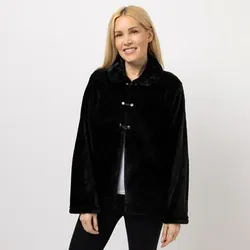 MONT CHALET Damen-Jacke Fellimitat Mikrofaser