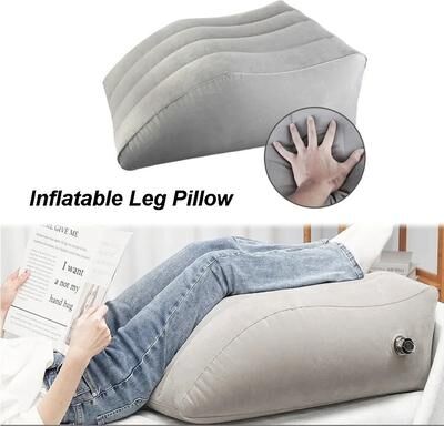 Uplift Essentials Portable Inflatable Leg Pillow For Travel And Rest Portable Inflatable Leg Pillow For Travel And Rest
