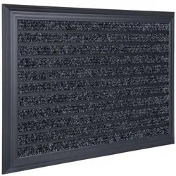 Relaxdays Fußmatte Aluminium Schwarz