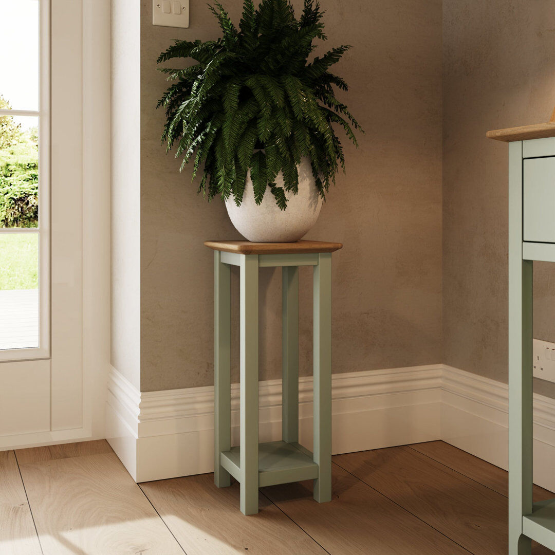ClassicLiving Daris Side Lamp Table Plant Stand. Fully Assembled Green 55cm H X 27cm W X 24cm D