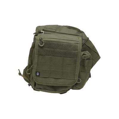 Schultertasche BRANDIT "Brandit Travel Side Bag", Damen, Gr. onesize, grün (olive), Polyester, unifarben, Taschen Schultertasche