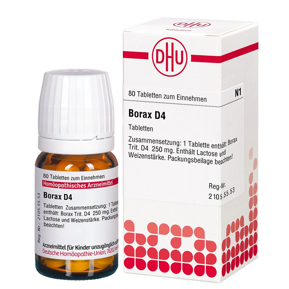 Borax D 4 Tabletten 80 St