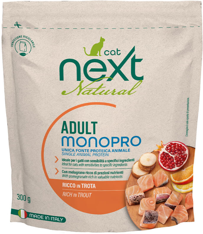 Next Cat Adult Natural Monopro Trota 300GR